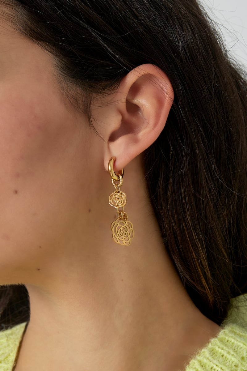 oorbellen rose darling