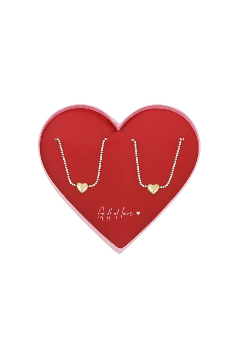 gift of love stainless steel hart armband