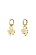 four-leaf clover oorbellen