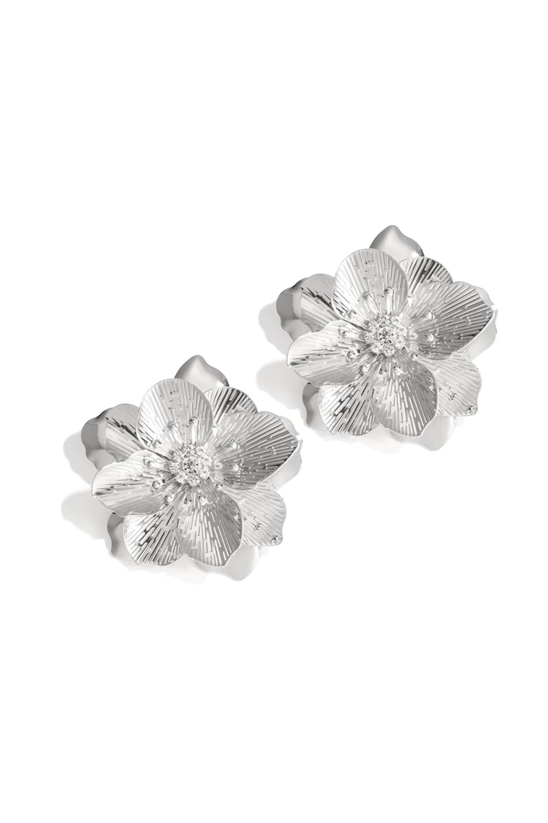 Big luxe flower earrings