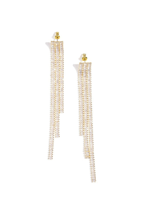 Koperen oorbellen met hanger, geometrisch, elegant, kerst, luxe serie, damessieraden