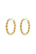 Luxe hoop clip oorbellen