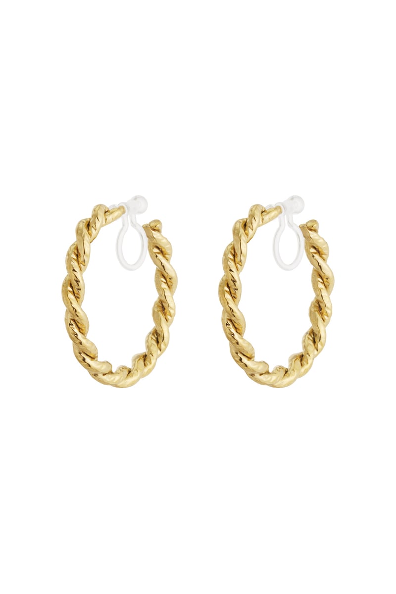 Luxe hoop clip oorbellen