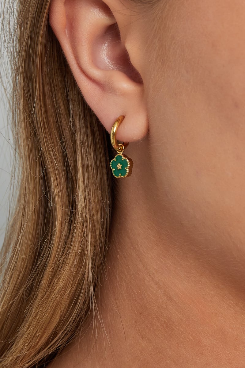 Mini bloemen oorbellen