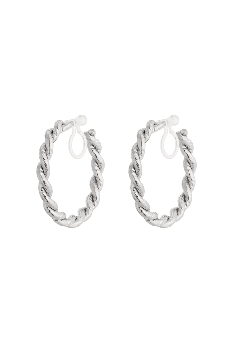 Luxe hoop clip oorbellen